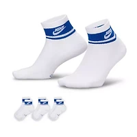 Nike Unisex Adult 3 Pair Quarter Ankle Socks