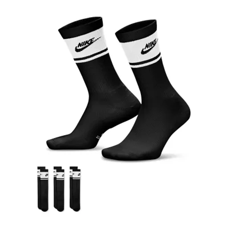 Nike Unisex Adult 3 Pair Crew Socks