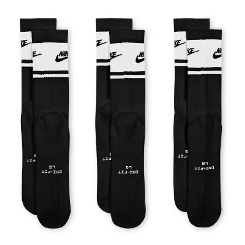 Nike Unisex Adult 3 Pair Crew Socks