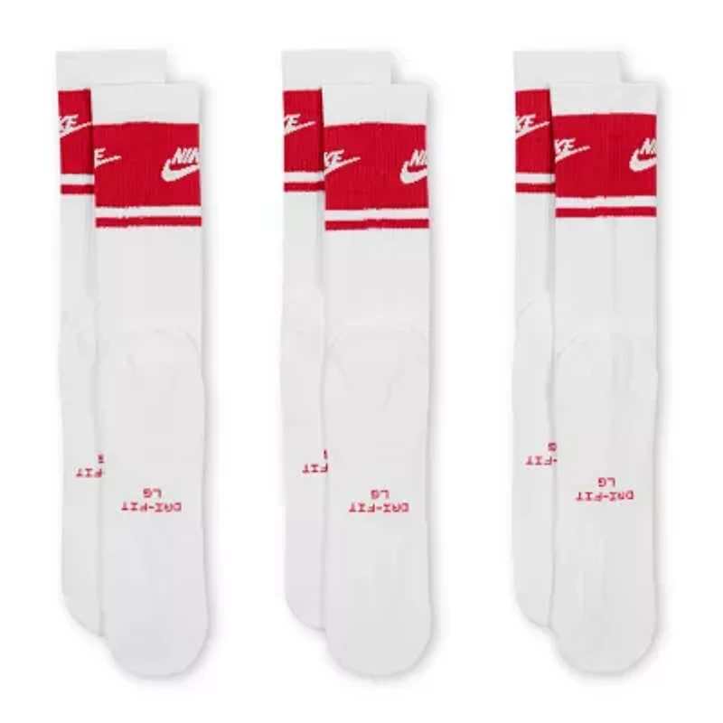 Nike Unisex Adult 3 Pair Crew Socks