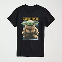 Novelty Mens Crew Neck Short Sleeve Regular Fit Baby Yoda Star Wars Big and Tall Graphic T-Shirt
