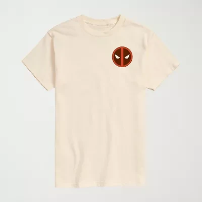 Novelty Mens Crew Neck Short Sleeve Regular Fit Deadpool Marvel Graphic T-Shirt