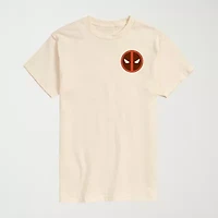 Novelty Mens Crew Neck Short Sleeve Regular Fit Deadpool Marvel Graphic T-Shirt