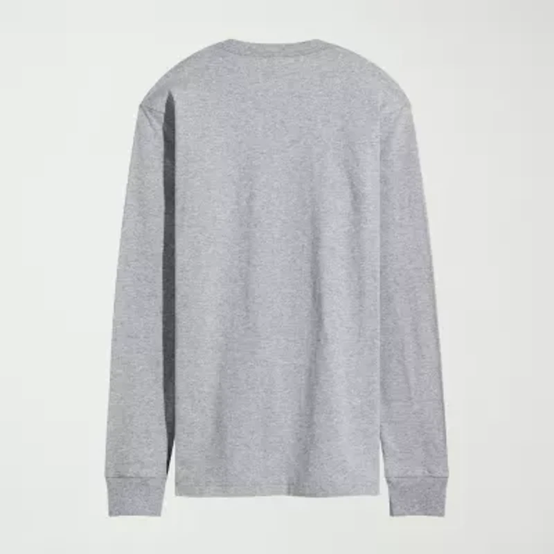 Novelty Mens Crew Neck Long Sleeve Regular Fit Marvel Spiderman Graphic T-Shirt