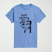 Novelty Mens Crew Neck Short Sleeve Regular Fit Goofy Big and Tall Graphic T-Shirt