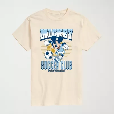 Novelty Mens Crew Neck Short Sleeve Regular Fit Mickey and Friends Big Tall Graphic T-Shirt