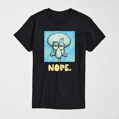 Novelty Mens Crew Neck Short Sleeve Regular Fit Spongebob Big and Tall Graphic T-Shirt