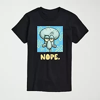 Novelty Mens Crew Neck Short Sleeve Regular Fit Spongebob Big and Tall Graphic T-Shirt