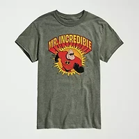 Novelty Mens Crew Neck Short Sleeve Regular Fit The Incredibles Big and Tall Graphic T-Shirt