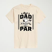 Novelty Mens Crew Neck Short Sleeve Regular Fit Peanuts Snoopy Big and Tall Graphic T-Shirt