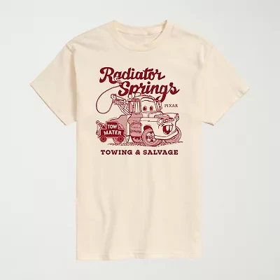 Novelty Mens Crew Neck Short Sleeve Regular Fit Cars Big and Tall Graphic T-Shirt