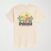 Novelty Mens Crew Neck Short Sleeve Regular Fit Spongebob Big and Tall Graphic T-Shirt