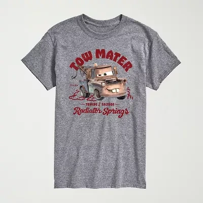 Novelty Mens Crew Neck Short Sleeve Regular Fit Cars Graphic T-Shirt