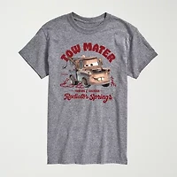 Novelty Mens Crew Neck Short Sleeve Regular Fit Cars Graphic T-Shirt