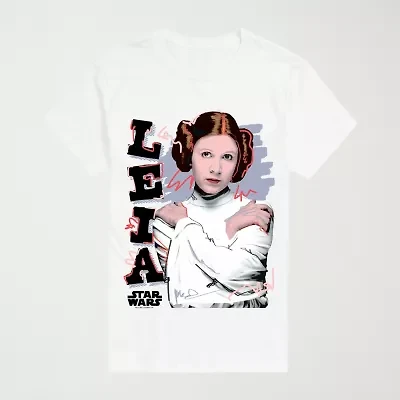 Novelty Mens Crew Neck Short Sleeve Regular Fit Star Wars Graphic T-Shirt