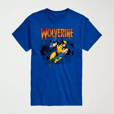 Novelty Mens Crew Neck Short Sleeve Regular Fit Marvel Graphic T-Shirt