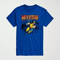 Novelty Mens Crew Neck Short Sleeve Regular Fit Marvel Graphic T-Shirt