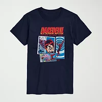 Novelty Mens Crew Neck Short Sleeve Regular Fit Marvel Graphic T-Shirt