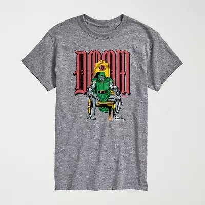 Novelty Mens Crew Neck Short Sleeve Regular Fit Marvel Big and Tall Graphic T-Shirt