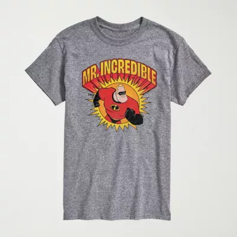 Novelty Mens Crew Neck Short Sleeve Regular Fit The Incredibles Graphic T-Shirt