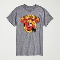 Novelty Mens Crew Neck Short Sleeve Regular Fit The Incredibles Graphic T-Shirt