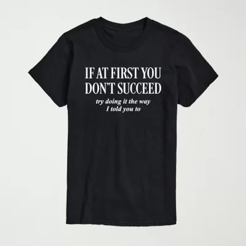 Novelty Mens Crew Neck Short Sleeve Regular Fit Big and Tall Graphic T-Shirt