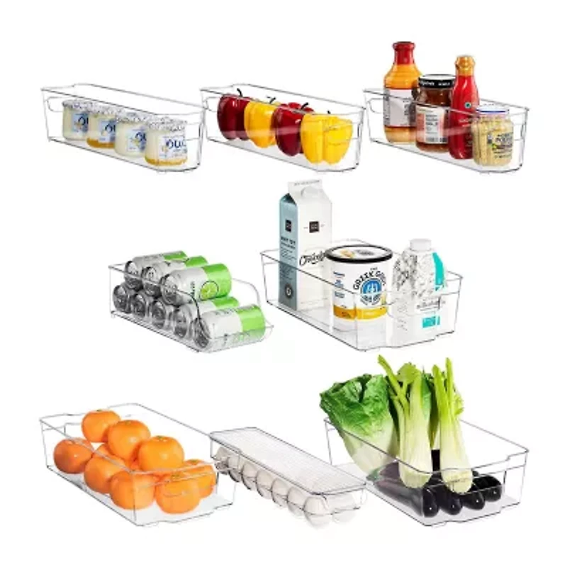Sorbus Clear Plastic 8-pc. Storage Bin