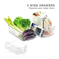 Sorbus Clear Plastic 8-pc. Storage Bin