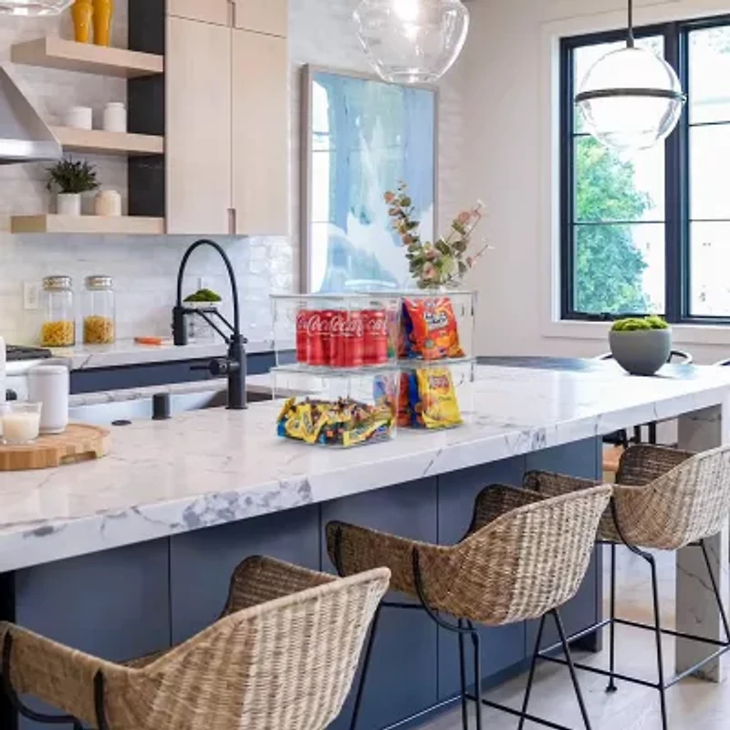 Sorbus Medium Clear Acrylic Storage Bins With Lids 8-pc. Storage Bin