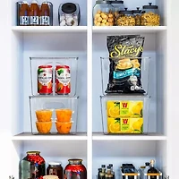 Sorbus Medium Clear Acrylic Storage Bins With Lids 8-pc. Storage Bin