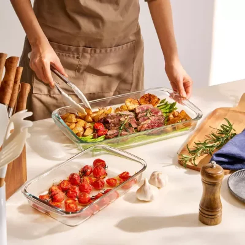 Sorbus Deep Glass Baking Dish Set With Lids 8-pc. Food Container