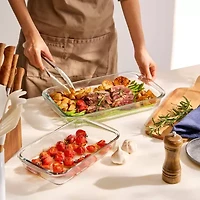 Sorbus Deep Glass Baking Dish Set With Lids 8-pc. Food Container