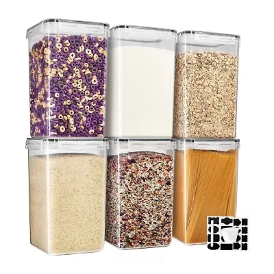 Sorbus Airtight Food Storage Containers With Locking Lids, Measuring Cups & Labels 12-pc. Food Container