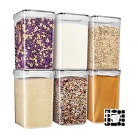 Sorbus Airtight Food Storage Containers With Locking Lids, Measuring Cups & Labels 12-pc. Food Container