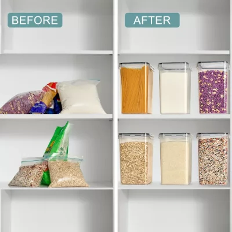 Sorbus Airtight Food Storage Containers With Locking Lids, Measuring Cups & Labels 12-pc. Food Container