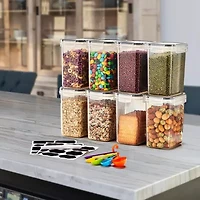 Sorbus Airtight Containers With Locking Lids, Measuring Spoons & Labels 16-pc. Food Container