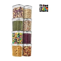 Sorbus Airtight Containers With Locking Lids, Measuring Spoons & Labels 16-pc. Food Container
