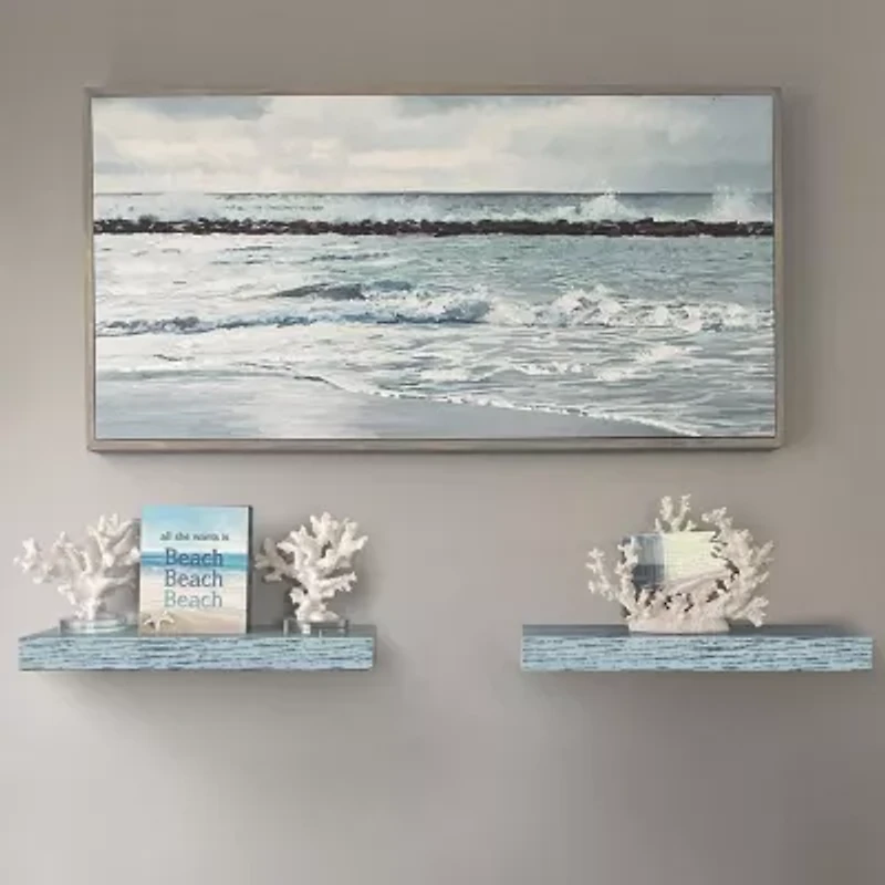 Sorbus 24" Rectangle 3-Shelf Shelf with Baskets