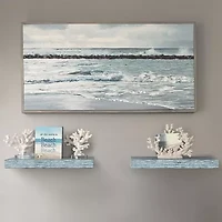 Sorbus 24" Rectangle 3-Shelf Shelf with Baskets