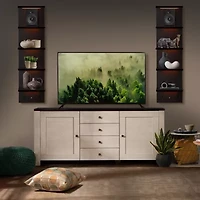 Sorbus Floating  with Led Lights 5-Shelf Shelf Baskets