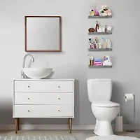 Sorbus 3 Pack 16" Floating 3-Shelf Shelf with Baskets