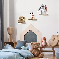 Sorbus 16" Floating Wall  with 5 Hooks 1-Shelf Shelf Baskets