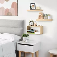 Sorbus 3 Piece Variety 3-Shelf Shelf with Baskets