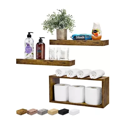Sorbus 3 Piece Variety 3-Shelf Shelf with Baskets