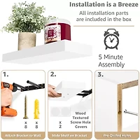 Sorbus 3 Piece Variety 3-Shelf Shelf with Baskets