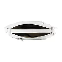 Bueno of California Double Zip Medium Crossbody With Woven Pockets Crossbody Bag