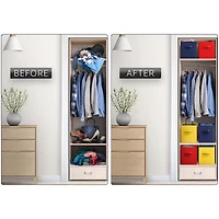 Sorbus 6 Pack 13" Foldable Cubes With Handles Storage Cube