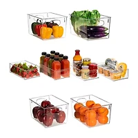 Sorbus Clear Plastic 8-pc. Storage Bin