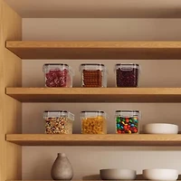 Sorbus Airtight Food Storage Containers With Locking Lids, Measuring Spoons & Labels 6-pc. Food Container