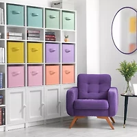 Sorbus 13" 12 Pack Sturdy Collapsible Fabric Cubes With Handle Storage Cube